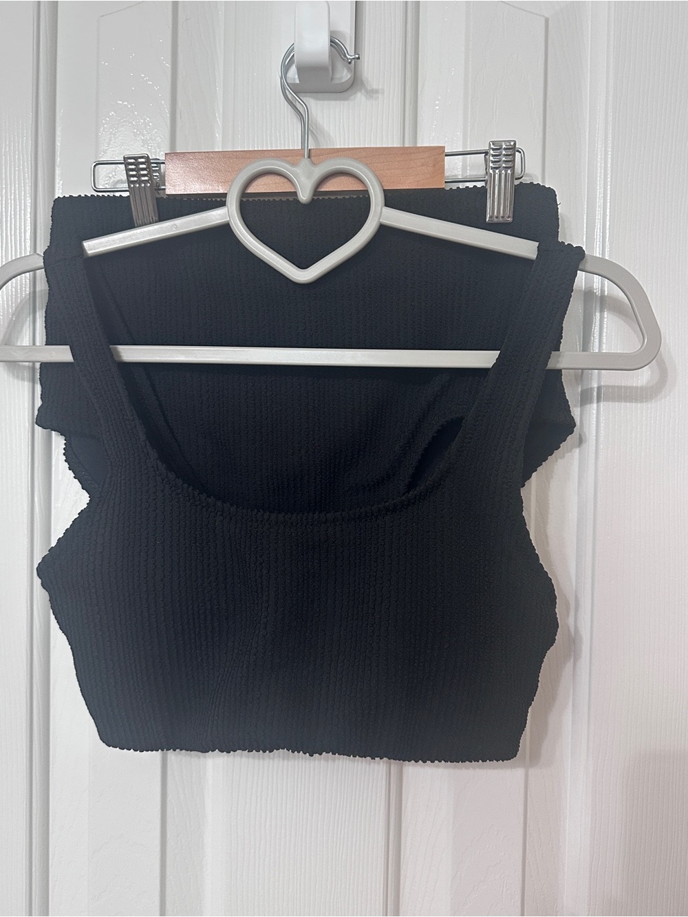 Old Navy Black Ribbed Bikini Top - Women
